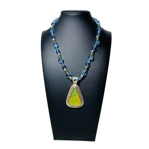 Kenneth Cole Peridot Pendant Necklace & Bracelet Set